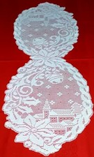 WHITE HANDMADE NET CENTER. NEW
