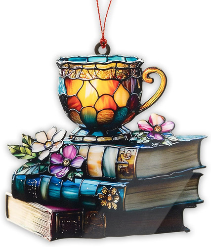 Adorno libro libros floral - te,