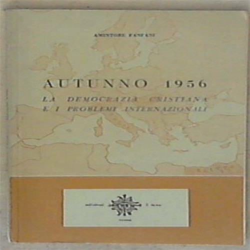 Amintore fanfani autunno - -,