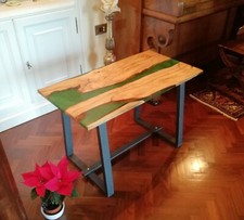 Tavolino Legno E Resina River