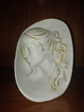 Busto in biscuit di porcellana - "VOLTO DONNA" scultore Pina Borrelli