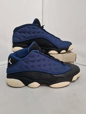 Nike Air Jordan 13 retrò taglia 11 UK scarpe da ginnastica blu coraggiose EUR 46 US 12 310810 407