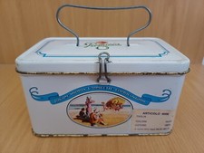 VECCHIA SCATOLA DI LATTA-BAULETTO "PRIMIZIA" COSTUMI DA BAGNO ORIGINALE ANNI '70