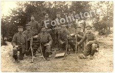 Foto truppa mitragliatrice, parte della squadra d'assalto 247. Res.Inf.Reg.