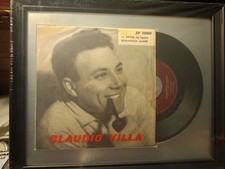 Claudio Villa - Romantico Amore Quadro disco vinile 45 giri 20x30cm