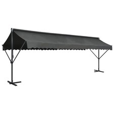 Tenda da Sole con Piedistallo 600x300 cm Antracite Parasole Frangivento vidaXL