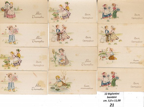 Cartoline bigliettini pz - bigliettini,