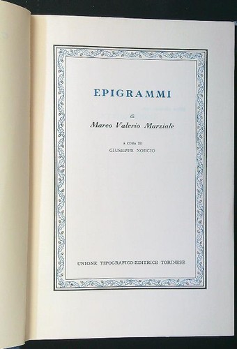 Epigrammi marziale marco - epigrammi,