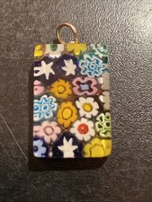 Rare Pendentif Verre De Murano