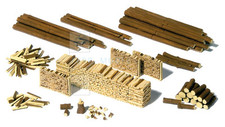 PREISER 17609 - Kit di montaggio cataste di legname vario. Scala H0 1:87