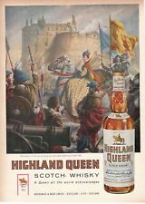 HIGHLAND QUEEN Scotch Whisky Mary queen Scozia Pubblicità 1 pagina 1967