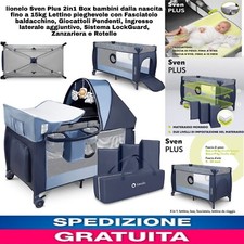 2in1 Box bambini Lettino