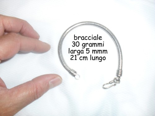 Bracciale bagno argento - bracciale,