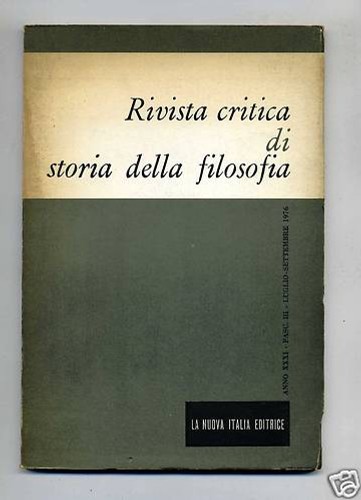 Rivista critica storia - critica, di