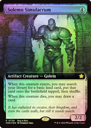 Foil solemn simulacrum buy a - ~,