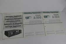 3x TEAC Tapedeck A-100 150 C1