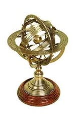 Globo zodiaco base legno - globo, in