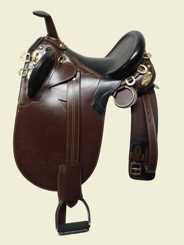 Sella per cavalli pelle con - sella,