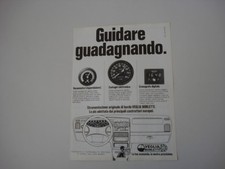 advertising Pubblicità 1981 VEGLIA BORLETTI VACUOMETRO/CONTAGIRI/CRONOGRAFO