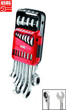 Serie chiavi combinate a cricchetto USAG 285 KA/DS12, set 12 chiavi reversibili