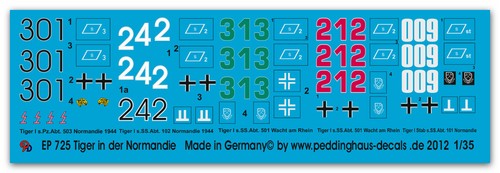 Peddinghstampa 0725 tiger - 0725, 1/35