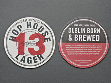Guinnes Ireland - Hop House Lager 13 - sottobicchiere birra Dublin Born & Brewed NUOVO