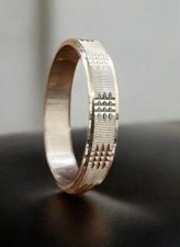 Coppia Di Fedine In Argento