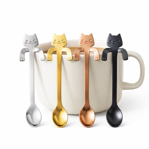 Set cucchiaini gatto - 4,