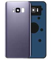 Vetro back cover con obiettivo fotocamera per Samsung Galaxy S8 Service Pack grigio orchidea