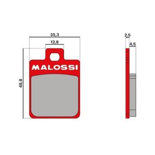 Malossi brake pads mhr - pads,