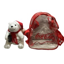 COCA COLA BURGER KING ZAINETTO 23 X 20 CM + ORSETTO PELUCHE 20 CM ANNO 2002