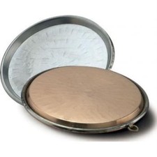 Agnelli: teglia in rame  stagnato per farinata  cm.38 (made in Italy)