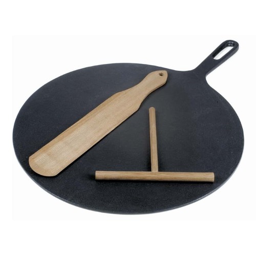 Piastra crepes con spatola - piastra,