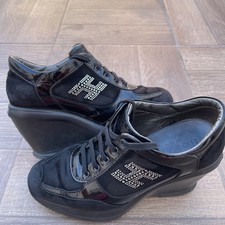 scarpa Hogan Attractive donna 36 sneakers nera con zeppa 