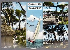 CECINA GORETTE LIVORNO CARTOLINA CAMPING FRANCESE FG N - EDIZ. GIUNTINI 