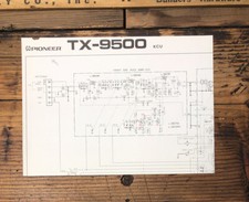 Pioneer TX-9500 Sintonizzatore Schema Pieghevole *Originale*