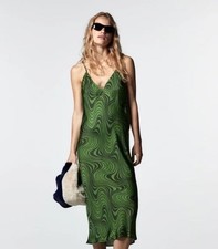 Abito midi Zara donna verde