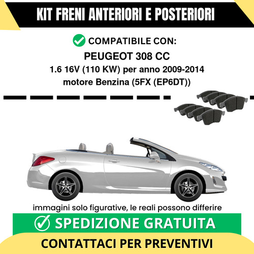 Pastiglie freno ant post - freno, +