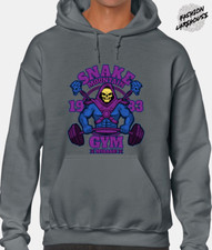 Felpa con cappuccio Skeletor Gym Cool He-Man Design Retro Snake Mountain Top Classico
