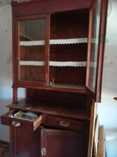 Credenza Toscana originale della Maremma con vetrina