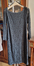 ? Abito Diane Von Furstenberg Pizzo Nero Tg 48 nuovo