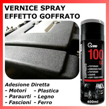Vernice Spray NERO Raggrinzante Testurizzata Goffrata Paraurti per Motore Auto