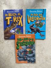 LOTTO 3 LIBRI PER BAMBINI DELLA SERIE “GERONIMO STILTON L’ISOLA DEI DINOSAURI”