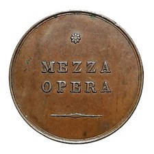 [NC] MILANO - IMPERO AUSTRIACO - GETTONE MEZZA OPERA (nc028c)