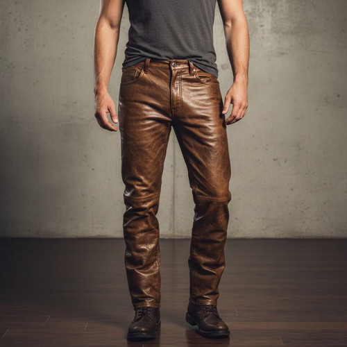 Jeans vera pelle pecora - jeans, di