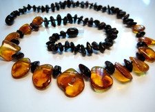 Autentica collana ambra