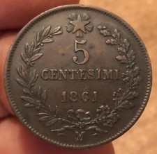 5 Centesimi 1861 Milano
