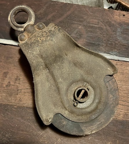 Puleggia legno metallo - puleggia, e