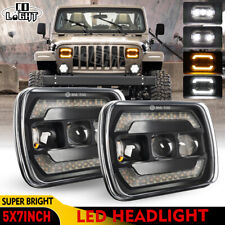 2 fari omologati 5x7 pollici per Jeep Cherokee XJ Wrangler YJ Toyato Mazda