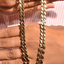 Collana catena cubana cordino